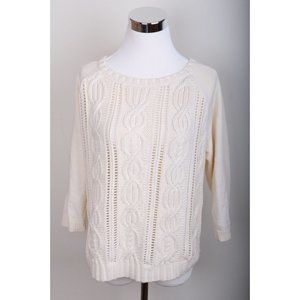 Tommy Hilfiger Cable Knit Long Sleeve Sweater Women's Size L